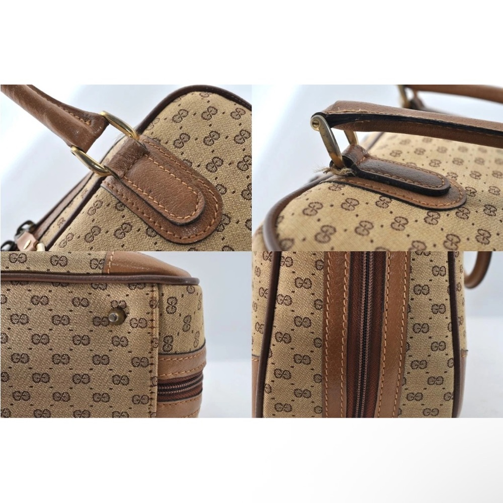 Gucci Tan and Brown Satchel Boston Bag EUC - Picture 8 of 10